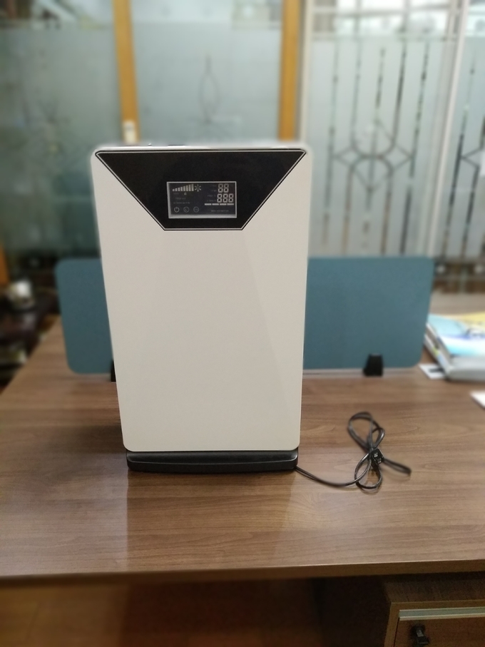 uvc 120Wは白いhepaの芳香剤のクリーン エアーの浄化機械2をワイヤーで縛った