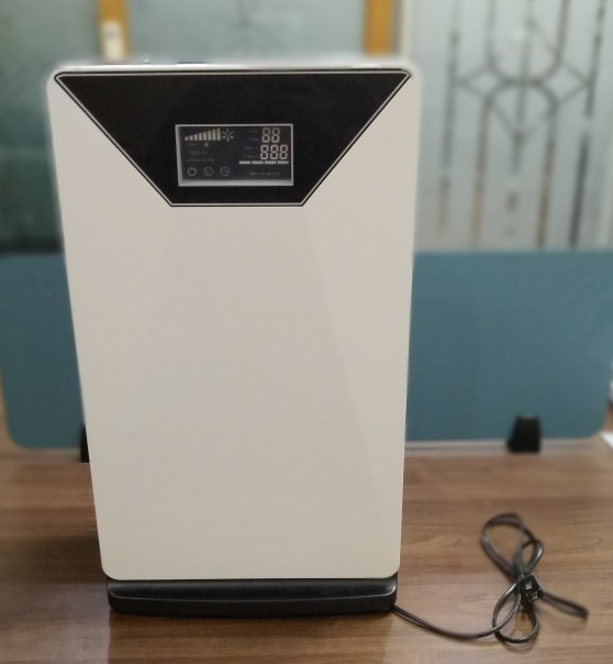 uvc 120Wは白いhepaの芳香剤のクリーン エアーの浄化機械7をワイヤーで縛った
